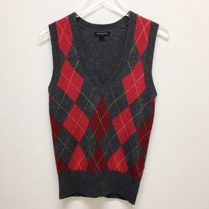 Banana Republic - S - Gray wool sweater vest